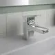 Waschtischarmatur von Ideal Standard, in chrom, montiert auf einer hellen Oberfläche, mit einem modernen, flachen Auslauf und Bedienhebel.